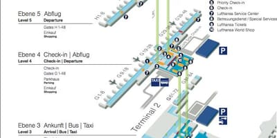 નકશો મ્યુનિક એરપોર્ટ lufthansa