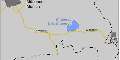 નકશો ofmunich તળાવો 